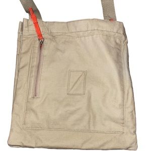 Gap Brown tan with‎ orange accents Handle Crossbody Shoulder Handbag Purse